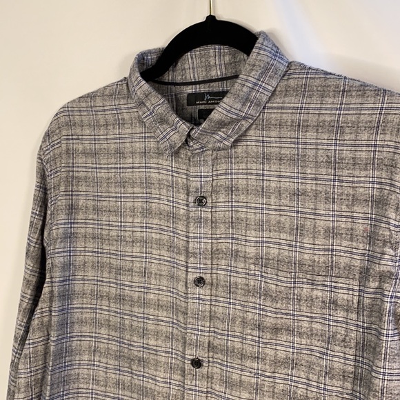 Marc Anthony flannel Dress Shirt, Large - Picture 2 of 3